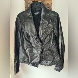 Vince Black Leather Jacket for Women